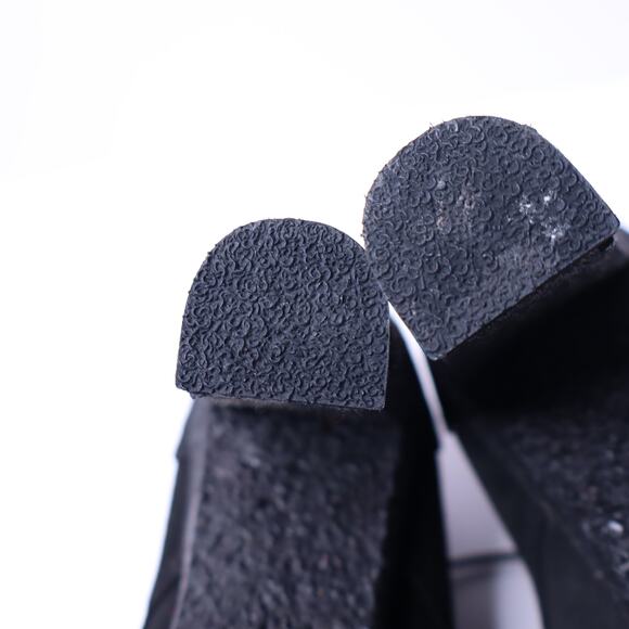 RALPH LAUREN COLLECTION Black Suede Lace-Up Heeled Ankle Boot Women's 9.5B - Picture 5 of 9